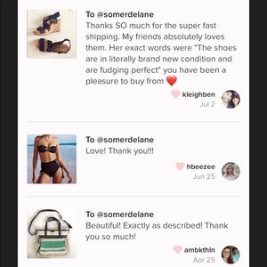 Love Notes! Shop my closet with confidence! 🛍